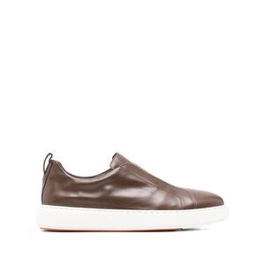 Santoni Brown Trainers - Low-Tops Men